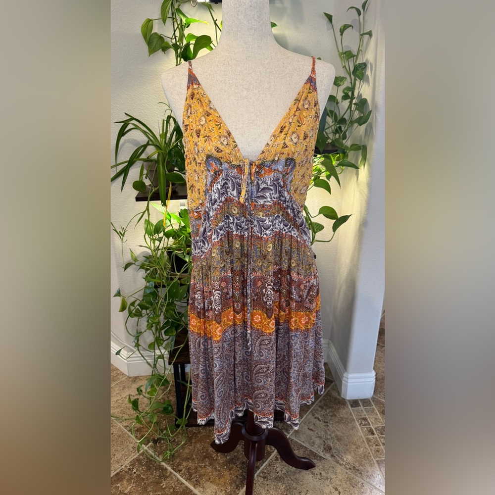 Boho Floral/Paisley Mini Dress